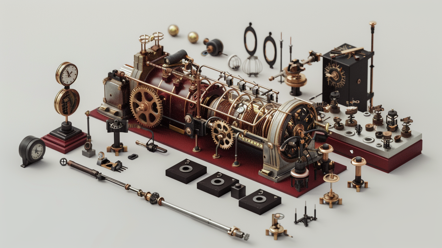 Endüstriyel tasarım parçaları ve mekanik bileşenler